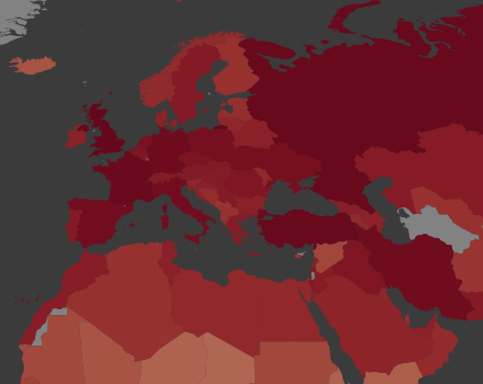 Interactive map of Covid-19 pandemic